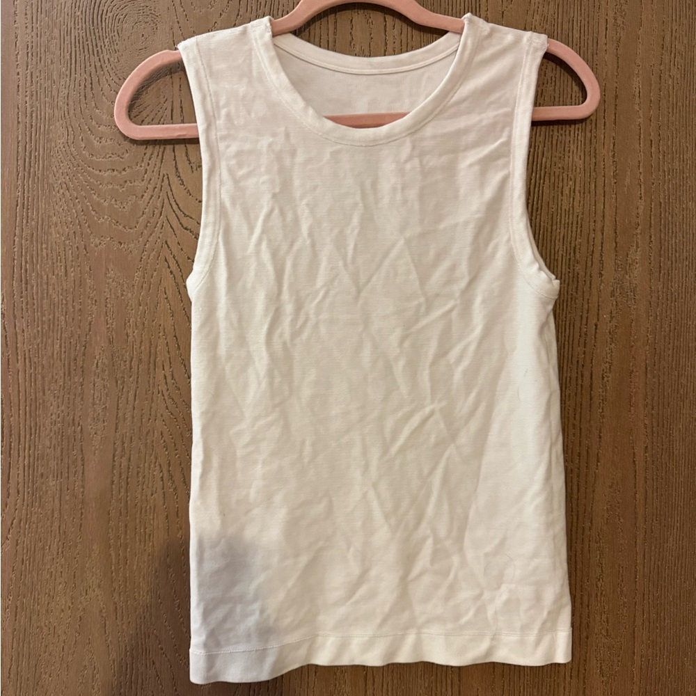 French Laundry Cream Tank Top